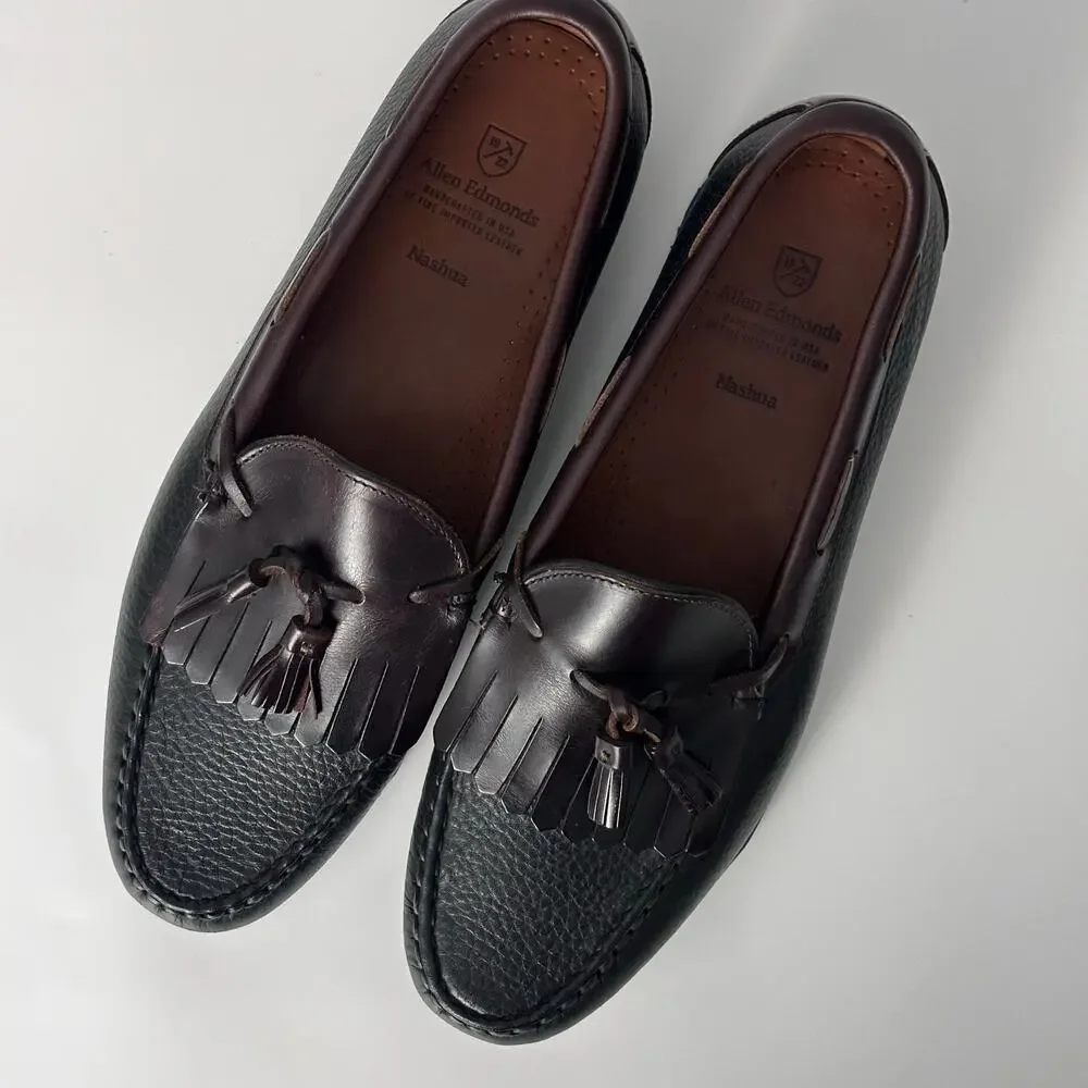ALLEN EDMONDS Nashua Kiltie Tassel Loafer - Black, Brown